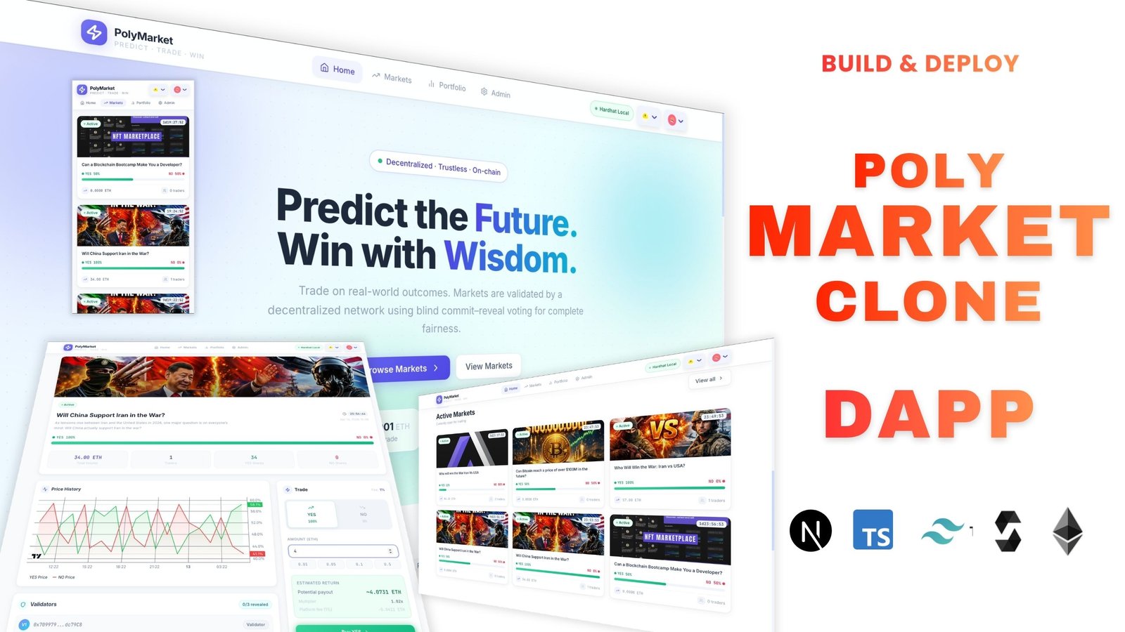 Create & Deploy Polymarket Clone 🚀 Next.js, Solidity, TypeScript & Supabase | Web3 Project 2026
