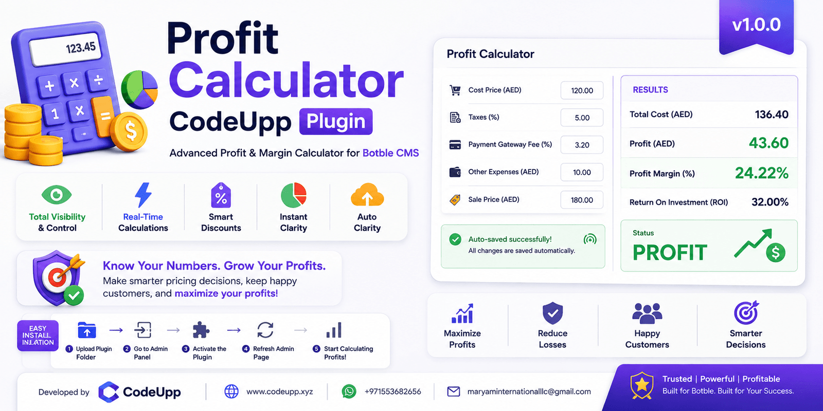 Advanced Profit & Margin Tracker