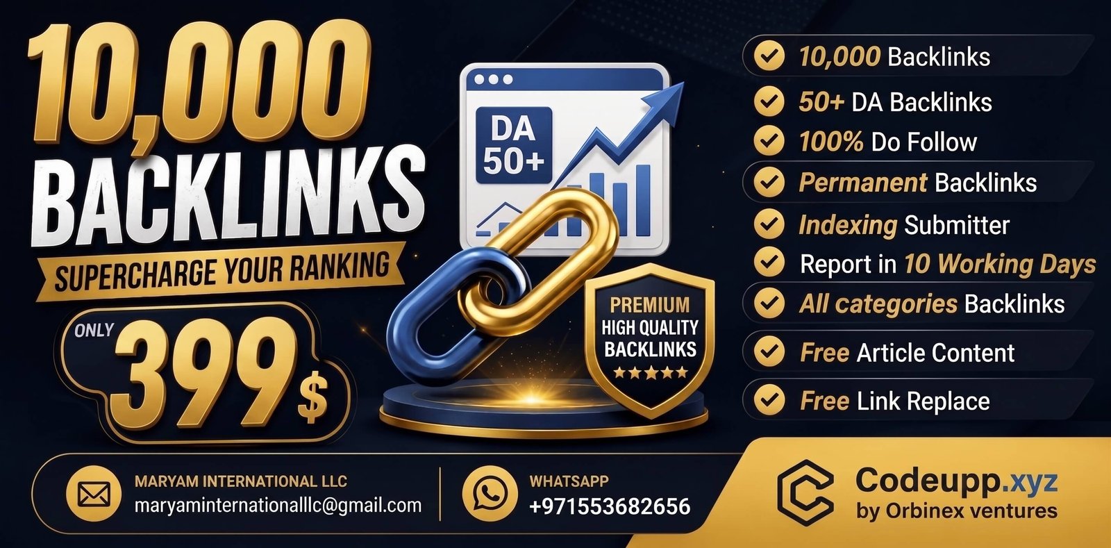 Premium SEO Backlinks Service | 10,000 High-Authority DA50+ DoFollow Links