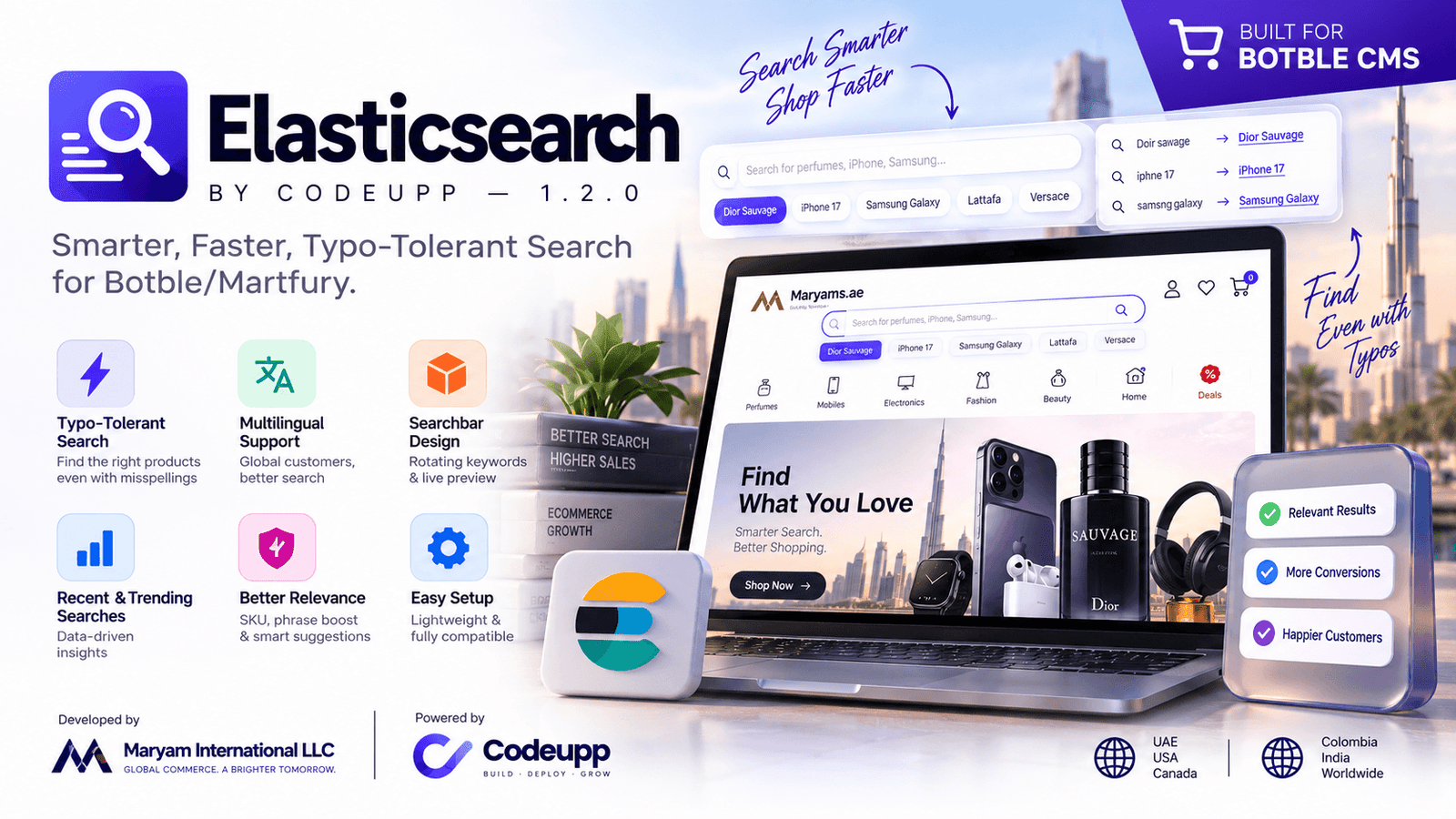 Elasticsearch by CodeUpp "Advanced Search Engine For Botble Ecommerce